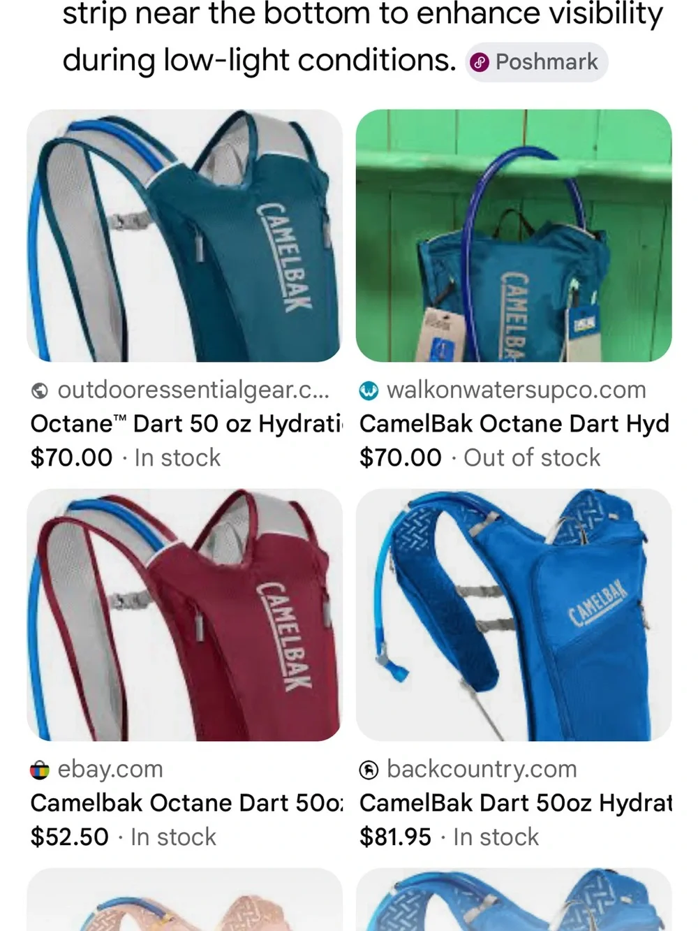 CamelBak Dart Hydration Pack - Teal with Neon Yellow NEW
